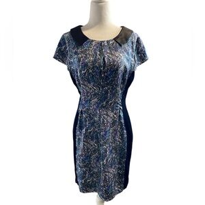Isabel Marant silk & velvet Elegant Blue Patterned Dress